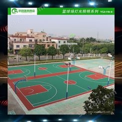 龙岩武平县8米球场灯杆厂家 优格YG3-LQ20篮球场灯杆 球场灯光设计