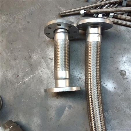 隆众加工 DN80mm高压金属软管 法兰接头金属软连接 304不锈钢管