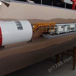 盾构机模型 隧道机工程设备模型 地铁设备模型