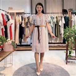 【点裳】2020年宽松性感夏季连衣裙女韩版 品牌折扣女装货源