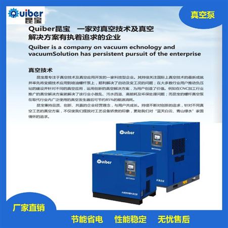 真空泵QBV2000低压节能真空泵低温真空泵工厂生产昆宝